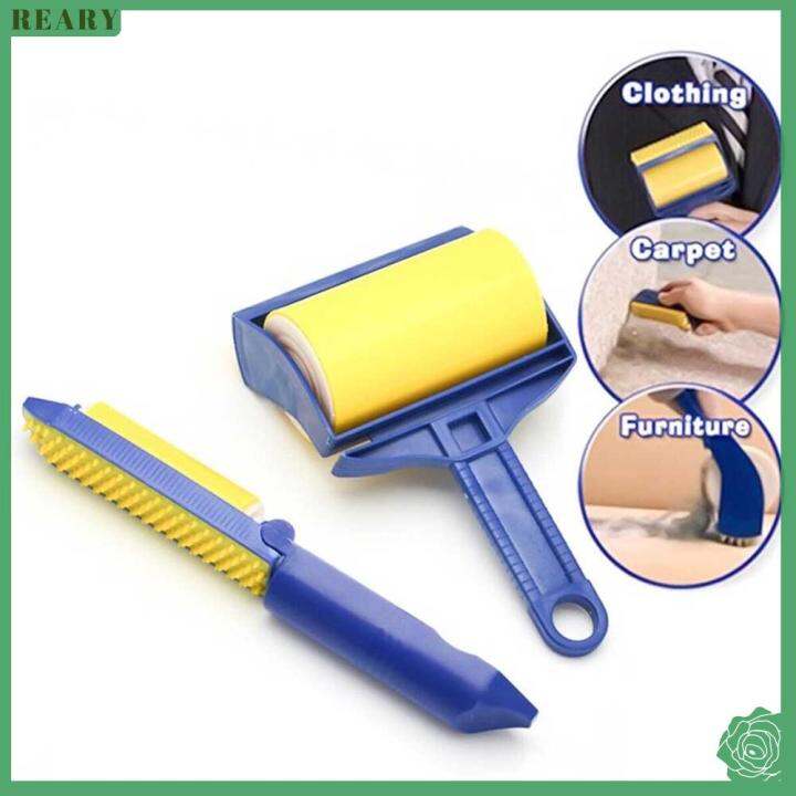 สอง-scrapers-ฝุ่นทำความสะอาดเฟอร์นิเจอร์เสื้อผ้าผ้าลูกกลิ้งแปรง-cleaning-tools