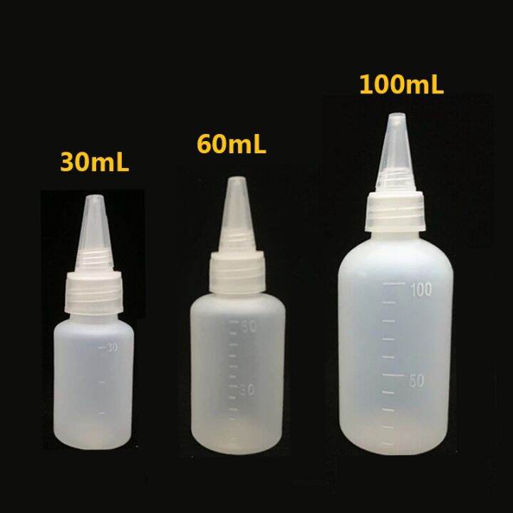 10pcs-30-60-100ml-empty-pe-plastic-hair-dye-bottles-with-screw-on-lids-squeeze-liquid-ink-oil-dropper-bottles-pigment-container