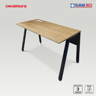 OKAMURA โต๊ะทำงาน รุ่น VD-A Desk 14  หน้าโต๊ะ 140 ซม. โต๊ะทำงานภายในบ้าน,โฮมออฟฟิศ โต๊ะทำงานไม้ โต๊ะขาเหล็ก โต๊ะอเนกประสงค์ by สยามสตีล Siamsteel