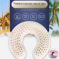 Thailand Natural Latex Neck Pillow U Shape Pregnancy Maternity Pillows in Pillowcase Cushion Cover Memory Springback Resilience