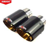 【YP】 genuine SUMSOO 1 piece  New hot golden stainless steel Exhaust Muffler End Pipe Carbon cola de escape