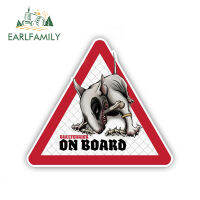 EARLFAMILY 13เซนติเมตร X 11เซนติเมตร Bullterrier สุนัขสติกเกอร์รถสุนัขบนคณะกรรมการ D Ecals สัตว์เลี้ยงสุนัขรูปลอกสุนัขเตือนเข้าสู่ระบบอารมณ์ขันสติกเกอร์