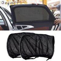 Ceyes 2pcs Car Rear Side Window Sunshade UV Protect Shield Mesh Prevent Mosquito Sunshine Privacy Protection Foldable Curtain Colanders Food Strainers