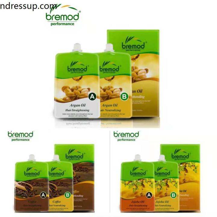 Bremod Rebonding Hair Straightening Cream Moisturizing Jojoba Coffee Argan Oil 1000m Lazada PH