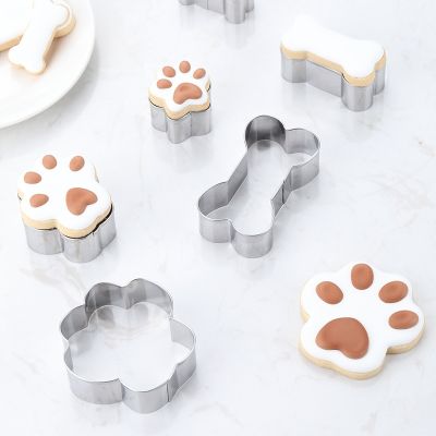 Fondant Biscuit Cutter Embosser Mold Dog Decorating Tools Pastry Bakery Baking