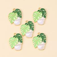 【YF】∋  12Pcs Potted Cactus Charms Metal Alloy Enamel Pendant Accessories Necklace Jewelry Making Supplies