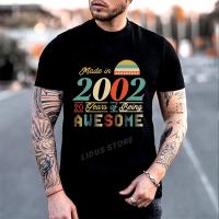 Made In 2002 20 Years Of Being Awesome 20Th Birthday Gift Tshirt Clothing Graphics Tshirt Sweatshirt Undershirt Gildan