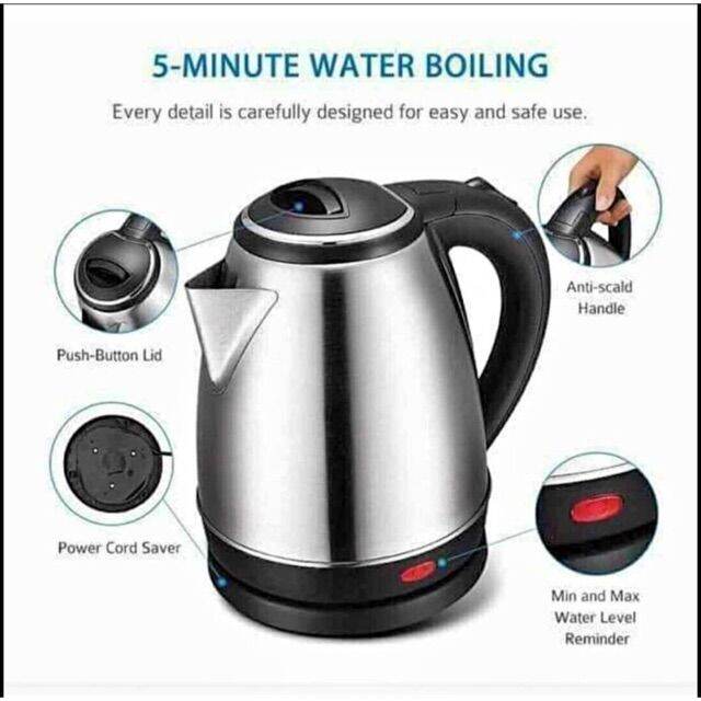 Scarlett Stainless Steel Electric Heat Kettle 2.0 Liters Lazada PH