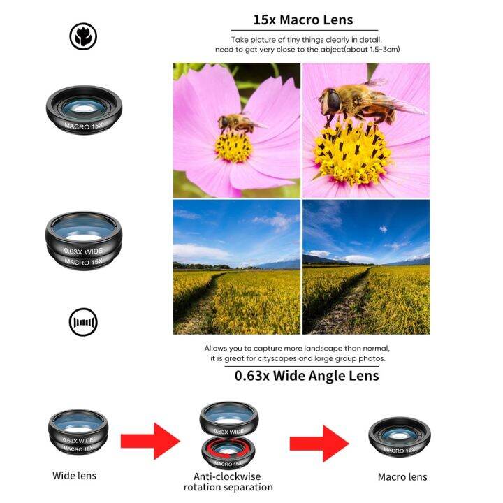 apexel-10-in-1-mobile-phone-lens-kit-22x-telephoto-fisheye-lens-wide-angle-macro-lens-cpl-star-flow-filters-for-all-smartphones