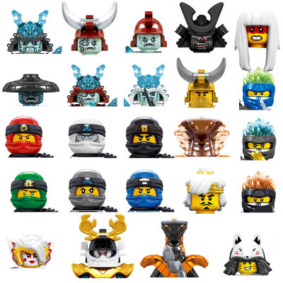Full Set NINJA Minifigures Big Movie Building Block Doll Action Figures Head And Body Parts Children Educational Toys Gifts