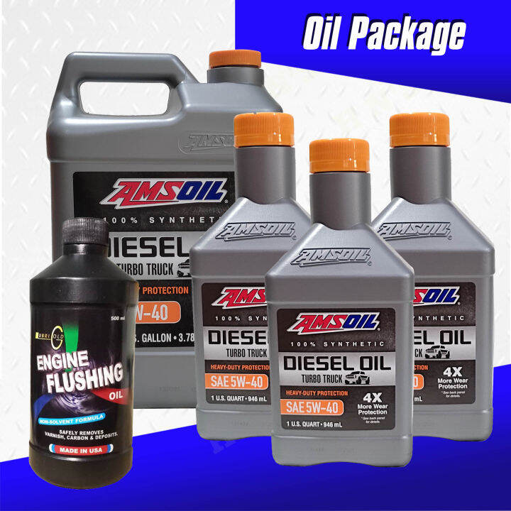 AMSOIL Turbo Truck 5W40 Fully Synthetic Diesel Oil Package 7L with