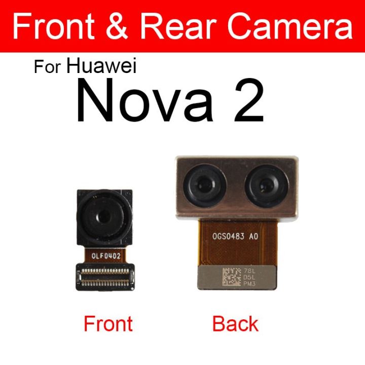 สายกล้องหน้าโค้งด้านหลังสำหรับ-huawei-nova-2plus-2i-2s-ความลึกด้านหน้ากล้องทั้งหมดด้านหลังกล้องขนาดใหญ่อะไหล่เฟล็กซ์ริบบอน