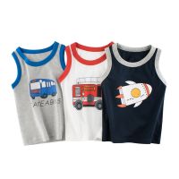 Orangemom Childrens Clothing Korean Boy Sleeveless Top Baby Boys Cartoon Thin Wear