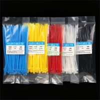 Colorful Factory Standard Self locking Plastic Nylon Cable TiesWire Zip Tie Random Color 100Pcs/pack 3x150mm width 2.5mm