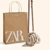 ▼ Zara○ กระเป๋าผู้หญิงอาวุโสเนื้อสัมผัสกระเป๋าทรงถัง Yuantong กระเป๋าเป็นที่นิยมในปีนี้2023ใหม่โจ๊กเกอร์แฟชั่นหญิง