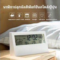 โปร่งใส LCD ดิจิตอลนาฬิกาอิเล็กทรอนิกส์สภาพอากาศความชื้นปิดเสียงนาฬิกาปลุกเด็กโปร่งใส Luminous นาฬิกาปลุกมัลติฟังก์ชั่น