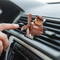 【cw】New Style Little Bear Pilot Car Air Freshener Perfume Automobile Interior Perfume Clip Fragrance Ornament Car Accessories ！