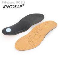 ✐✷ KNCOKAR High Quality Leather Orthotics Insole For Flat Foot Silicone Insoles For Men And Women Breathable Absorb Sweat Insole