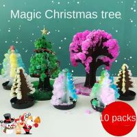 ?พร้อมสต็อก?ต้นคริสต์มาสกระดาษตกแต่งดอกและรดน้ำต้นคริสต์มาสที่มีสีสัน Wishing Tree ของเล่นคริสต์มาส Magic Christmas Tree