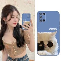 Lens package Anti-fall Phone Case For OPPO A52/A72/A92 Cartoon Solid color Skin feel silicone Simplicity cute