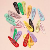 24Pcs/Set Baby Hair Clips Fashion Candy Water Drop Hairpin Sweet Korean Snap Barrette Girl Hair Accessories