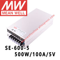 SE-600-5หมายถึงดี500W 100A 5V DC แหล่งจ่ายไฟเอาท์พุทเดี่ยว Meanwell ร้านค้าออนไลน์