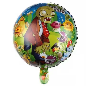 Plants Vs Zombies Balloon Zombie Decor W/ Cactus Plants Vs 