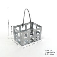 [COD] gzdollhouse [empty iron basket] mini doll house accessories simulation kitchen pocket utensils