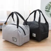 ✿ 1PC Insulated lunch box bag portable lunch bag portable bag for work aluminum foil thickened primary school meal bag