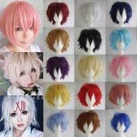 การค้าต่างประเทศ cosplay วิกผมอะนิเมะ สีสากล Harajuku Forsything ทรงผมสั้นผู้ชาย