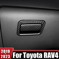 รถนักบินถุงมือกล่องเก็บจับชามสติ๊กเกอร์ตัดปกสำหรับโตโยต้า RAV4 XA50 XA 50 2019 2020 2021 2022 2023อุปกรณ์เสริม