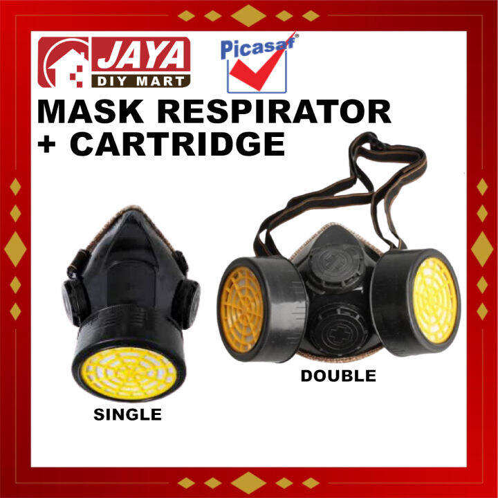 PICASAF NP305 / NP306 Anti-Dust Filter Industrial Spray Mask Chemical ...