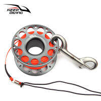 Keep Diving Spool Reel Polyester Rope Reels กิจกรรมกลางแจ้ง Watersport Accessories With Double End Hook 15M