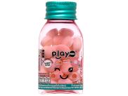 Kẹo The Không Đường Hương Đào PLAY MORE Sakura Peach Lọ 22g