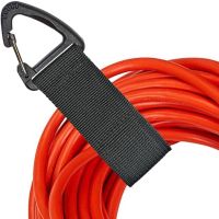 ☏◇☈ Extension Cord Organizer Extension Cord Holder for Garage Organization and Storage Heavy Duty Storage Straps for Cables Hoses and Ropes with Triangle Buckle for Hanging - Black