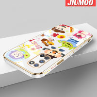 เคส JIUMOO สำหรับ OPPO A92 OPPO A52 OPPO A72 4G เคสใหม่ลายการ์ตูนทอยสตอรี่ขอบสี่เหลี่ยมเคลือบพื้นผิวเคสนิ่มซิลิกาเจลกันกระแทกเคสมือถือรวมทุกเลนส์กล้องถ่ายรูปฝาครอบป้องกัน