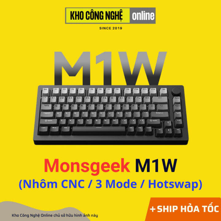 Monsgeek M1W - Bàn Phím Cơ Monsgeek M1W RGB Mạch Xuôi kết nối 3 chế độ ...