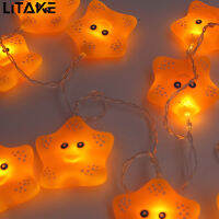 LITAKE ไฟ LED 10ดวงยาว1.8ม. สำหรับปาร์ตี้สายไฟตกแต่งสำหรับบ้านรูปสัตว์น่ารักโคมไฟกลางคืนตกแต่งคริสต์มาส