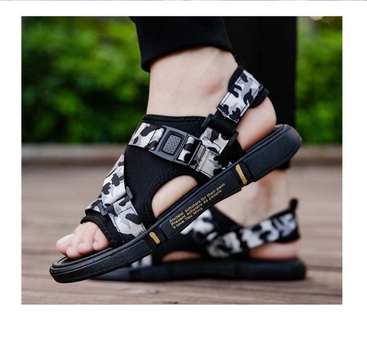 สินค้าใหม่-ขายดี-ชนช้อป-men-sandals-สีใหม่พร้อมส่ง-รองเท้าแตะ-รองเท้ารัดส้น-ชาย-หญิง-size-39-44