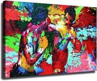 Rocky Vs Apollo Leroy Neiman มวย HD จิตรกรรมภาพแต่งบ้านห้องนอนการตกแต่งผ้าใบศิลปะห้องครัว