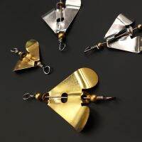 lunker rotating blade propeller golden silver diy material accessories trolling fishing hard lures spinner baits spoon wobblers Accessories