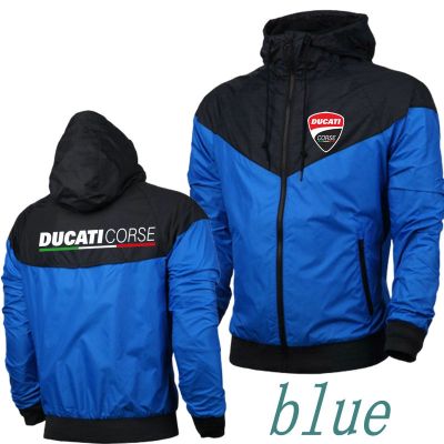 [ส่งของ]Ducati Corse เสื้อแจ็คเก็ตกันลม กันน้ำ แขนยาว มีฮู้ด สำหรับผู้ชาย Jacket รุ่นขนาด