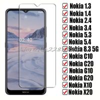 【cw】 HD Tempered Glass For Nokia 1.4 1.3 2.4 3.4 5.3 5.4 8.3 5G Protective Cover ON C10 C20 G10 G20 X10 X20  Screen Protector Film