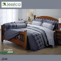 (ครบเซ็ต) Jessica ผ้าปูที่นอน+ผ้านวม พิมพ์ลาย กราฟฟิก Graphic Print J244 (เลือกขนาดเตียง 3.5ฟุต/5ฟุต/6ฟุต) #เจสสิกา เครื่องนอน ชุดผ้าปู ผ้าปูเตียง ผ้าห่ม