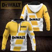 （ALL IN STOCK XZX）  DeWalt-Mens Oversized Hoodie Quality Clothing Harajuku Animation 3D Pattern Pullover Hip Hop Cool Cotton Sweatshirt 523  (Free customized name logo for private chat, can be changed with or without zipper)