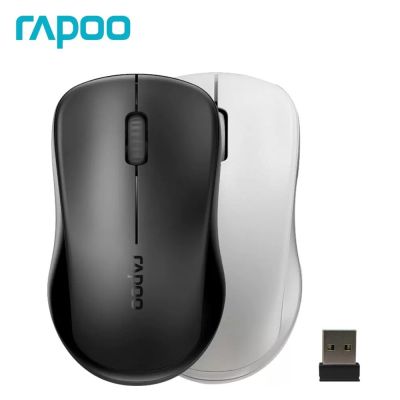 Rapoo 1680เมาส์ไร้สาย2.4G เมาส์การยศาสตร์แบบพกพา3ปุ่มเมาส์เงียบสำหรับคอมพิวเตอร์แล็ปท็อป PC Windows Mac Office Yuebian