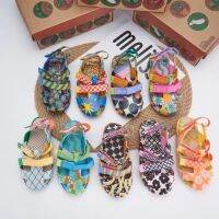 2023 MelissaˉNew Hollow Summer Mens and Womens Treasure Colorful Pattern Sandals