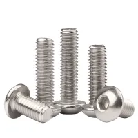 M8 M10 304 Stainless Steel Round Head Inner Hexagon Screw Half Round Cup Bolt Pan Head Extension Screw