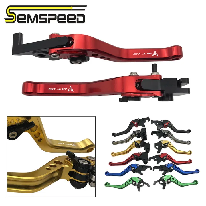 SEMSPEED 1 Pair Motorcycle CNC Adjustable Brake Clutch Handle Bar