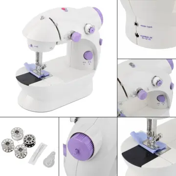 Handheld Sewing Machine Portable Mini Handheld Stitching Machine Automatic  Feeding DIY Hand Sewer Machine for Household Blue